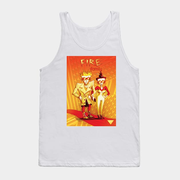 4 Elements - Fire Tank Top by Anton Sever